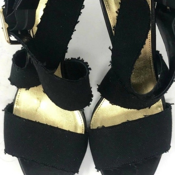 J. Crew Size 8 Women’s Agnyss Platform Sandal Elastic Fabric Open Toe Heel - Picture 14 of 14